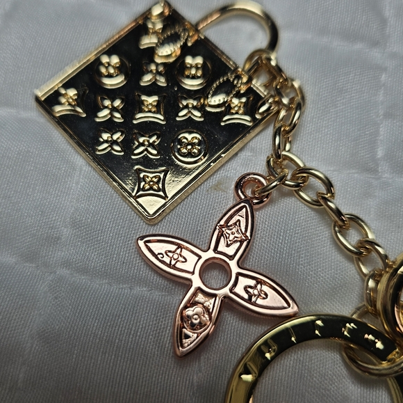 Louis Vuitton Gold and Rose Gold Bag Charm - Picture 8 of 9